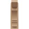 Ekena Millwork 6-in W x 12-in D x 20-in H Balboa Slat Rough Cedar Woodgrain TimberThane Outlooker, Primed Tan OUTUR060X12X20BOA24RCPR - alternate 4